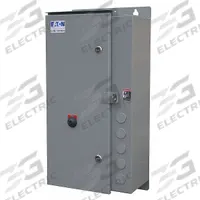 EATON NEMA Magnetic Motor Starter: Non-Reversing, 3 Poles, NEMA Size 5, 270 A, 208V AC Coil (MPN ECN0552EAA-R63/G). Key specifications — attr211388: EATON; attr951451: 1NO/1NC; attr951453: 208V AC; attr951489: Three; attr984425: 1NO/1NC; attr984429: Pilot Light; attr997361: None (Not Applicable to Electronic Overloads).