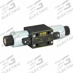 PARKER Hydraulic Directional Valve: 34.3 gpm Max Flow Rate, D05 NFPA Size, Three Positions, Manifold (MPN D3W004CNJW). Key specifications — attr1018253: PARKER; attr1018274: D05; attr1018283: Manifold; attr1018249: D3W004CNJW; attr1018300: Manual; attr1018289: D3W.