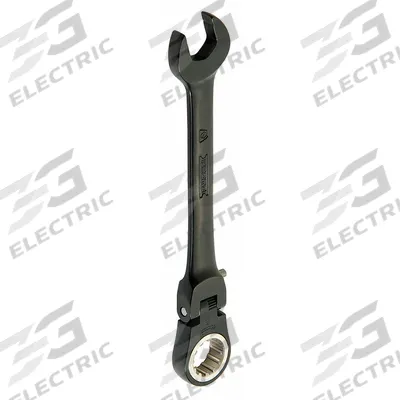 PROTO Combination Wrench: Alloy Steel, Black Chrome, 10 mm Head Size, 5 1/4 in Overall Lg - Metric Spline Ratcheting Combination Wrenches