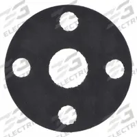 Full Face Flange Gasket: Class 150, Neoprene, For 3/4 in Pipe, 1/8 in Thick, 1 1/16 in Inside Dia (MPN 9071FF-0150-125-0075). Key specifications — Brand: APPROVED VENDOR.