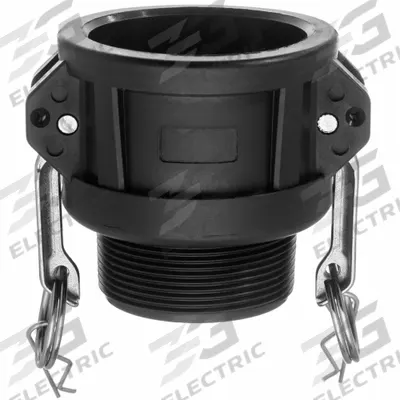 USA INDUSTRIALS Polypropylene Cam and Groove Fittings: 3/4 in Coupling Size, 1/2 in Hose Fitting Size - Type B Polypropylene Cam & Groove Fittings