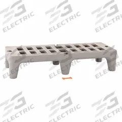 METRO Dunnage Rack: Assembled, 12 in x 22 in x 60 in, Polymer, 1,500 lb Load Capacity, Gray (MPN HP2260PD). Key specifications — Finish: Natural; Color: Gray; Brand: METRO; Material: Polymer; Assembled: Assembled; Bow-Tie Compatible: Yes; Included: Modular Connector.
