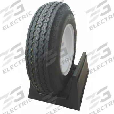 HI-RUN Trailer Tire: Street Tire and Wheel Assembly, 4.80-8/8X3.75 5-4.5 Tire Size - Street Tire & Wheel Assembly