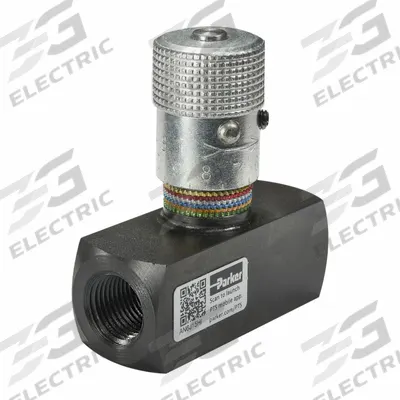 Parker Flow Control Valve: 3 gpm Max Flow Rate, 1/8 in NPT, 1/8 in NPT - Needle Flow Control Valves