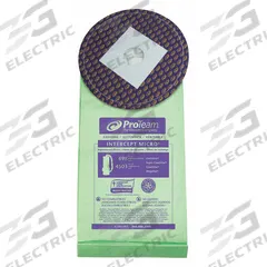 PROTEAM Vacuum Bag: ProTeam, Dry, Paper, 2-Ply, Std, 100291. Key specifications — Compatible Vacuum Brand: ProTeam; Bag Pickup Type: Dry; Bag Material: Paper; Ply Count: 2-Ply; Brand: PROTEAM; Compatible Vacuum Manufacturer Part Number: 107603; Manufacturer Part Number: 100291.
