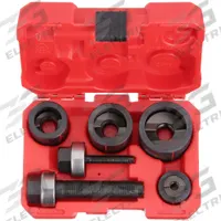 MILWAUKEE Knockout Punch Set: 10 ga Max Sheet Metal Capacity-Steel, 1 1/4 in Nominal Hole Size (MPN 49-16-2692). Key specifications — attr172422: Mild Steel; attr172423: Circle; attr172427: 3/8 in Ball-Bearing Draw Stud; attr150076: MILWAUKEE.