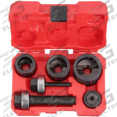 MILWAUKEE Knockout Punch Set: 10 ga Max Sheet Metal Capacity-Steel - Milwaukee Knockout Punch & Die Sets