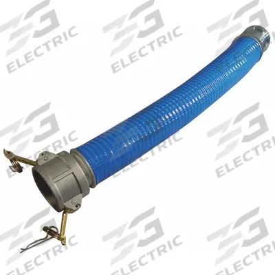 BOSTON Water Suction and Discharge Hose: 3 in Hose Inside Dia., 250 psi, Blue - Vinyl Nitrile Water Suction & Discharge Hose Assemblies with Vinyl Nitrile Cover & Wire Helix Reinforcement