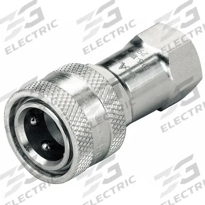 HANSEN Hydraulic Quick Connect Hose Coupling: 1/8 in Coupling Size, 303 Stainless Steel - HK Series Hydraulic Quick-Connect Coupling Bodies