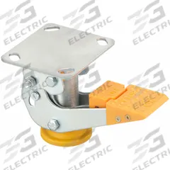 APPROVED VENDOR Floor Lock: For 4 in Wheel Dia, 4 5/8 in Floor Lock Retracted Ht, Steel (MPN FL-LKH-4). Key specifications — Brand: APPROVED VENDOR.