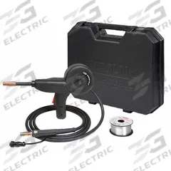 LINCOLN ELECTRIC Spool Gun: Magnum 100SG, 130 A Max Amperage, 0.035 in, 10 ft Cable Lg (MPN K2532-1). Key specifications — For Gas Type: Ar (Argon); MIG Gun Model: K2532-1; For Rear Connection Type: Lincoln-Compatible.