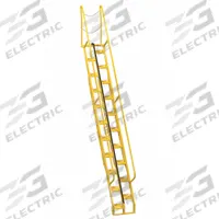 VESTIL Alternating Tread Stairs: 16.6 ft Overall Ht, Steel, 350 lb Load Capacity, Perforated (MPN ATS-13-56). Key specifications — Color: Yellow; Brand: VESTIL.