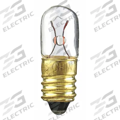 APPROVED VENDOR Incandescent Bulb: Incandescent, Miniature Screw (E10), (T) Tubular, T3-1/4 - Mini Screw Base (E10) Miniature Lamps