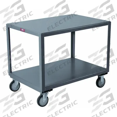 JAMCO Work Table: Fixed Ht, Steel, 30 in x 30 in - Steel-Top Mobile Worktables