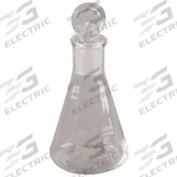 APPROVED VENDOR Erlenmeyer Flask: 250 mL, Colorless, Conical, Includes Closure, 155 mm Overall Ht (MPN 5YHR9). Key specifications — Shape: Conical; Body Color: Colorless; Brand: APPROVED VENDOR; Compatible with Stopper Size: 29/32.