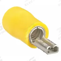 GRAINGER Wire Disconnect: Female Socket, Yellow, Vinyl, Partial Coverage, 12 AWG – 10 AWG Wire Size (MPN 24C908). Key specifications — attr1307035: GRAINGER; attr1307036: 24C908.