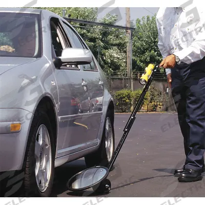 SEE ALL INDUSTRIES Inspection Mirror: 18 in Dia Mirror Size, Mirr. Mat. Glass - Rolling Inspection Mirrors