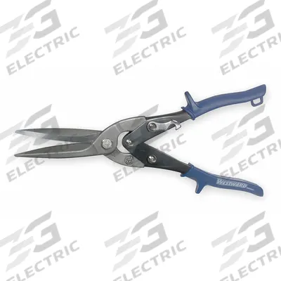 WESTWARD Metal Cutting Snip: Straight, 11 1/2 in Overall Lg, 3 in Cutting Lg, Steel - General Purpose Metal Snips