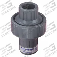 PLAST-O-MATIC Check Valve: Diaphragm, Inline Valve Body, 3/4 in Pipe Size, FNPT x Socket, Female (MPN CKM075V-PP). Key specifications — Brand: PLAST-O-MATIC; Diaphragm Material: FKM.