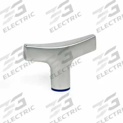 JW WINCO Hand Knob: T, Stainless Steel, M6x1 Thread, 0.82 in Thread Lg - Hygienic T-Handle Knobs with Threaded Hole