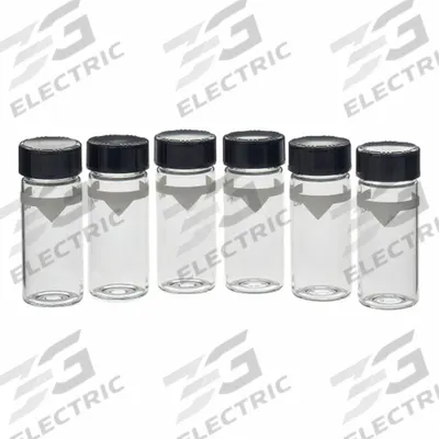 HACH Portable Turbidimeter Sample Cell: (6) Sample Cells with Cap - Turbidity Meter Accessories