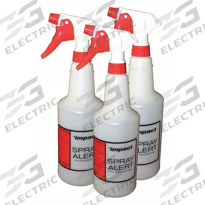 IMPACT Trigger Spray Bottle: 24 oz Container Capacity, Stream, White, Red, 10 in Dip Tube Lg - Bottles with Trigger Sprayer