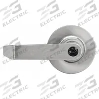 MARKS USA Door Lockset: Office Lever Locksets, Chrome, ADA Compliant (MPN M195F/26D-F8). Key specifications — Ligature Resistance: Not Ligature-Resistant; Brand: MARKS USA; Lockset Function ANSI Code: F8; Visual Indicator Message: No Message; Lockset Style: 99; ADA Compliant: Yes; Finish: Satin Chromium-Plated : Zinc.