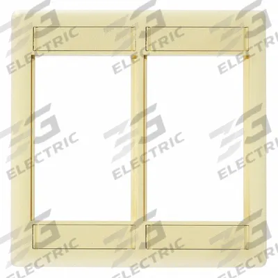 HUBBELL PREMISE WIRING Wall Plate: 2 Gang, Flat Module, White - Modular Keystone Wall Plate Frames