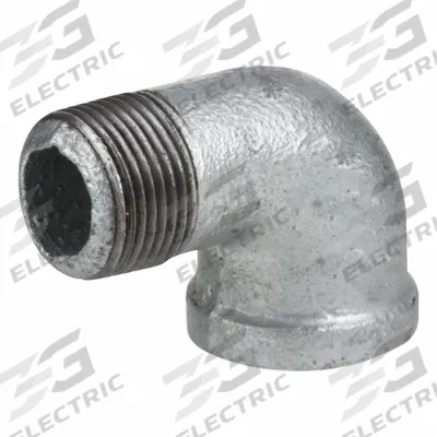 USA INDUSTRIALS Metal Pipe Elbow: 90° Elbow, 150 psi, 2 1/2 in x 2 1/2 in - Low-Pressure Threaded Pipe Fittings with Thread Sealant