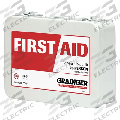 FIRST AID ONLY First Aid Kit and Housing: Gen Purpose, 25 People Served, 86 Components - General Purpose First Aid Kits