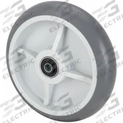 APPROVED VENDOR Caster Wheel: 8 in Wheel Dia., 2 in Wheel Wd, Rubber, 500 lb Load Rating, Plastic (MPN 2RYY4). Key specifications — Wheel Core Material: Plastic; Wheel/Tread Color: Gray; Brand: APPROVED VENDOR.