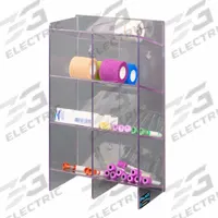 Phlebotomy Supplies Organizer: 5 1/8 in Overall Wd, 16 in Overall Ht, 9 3/4 in Overall Lg, PETG (MPN PHLEB2). Key specifications — Material: PETG; Mounting Location: Benchtop; Color: Clear; Product Type: Phlebotomy Organizer; Total Holding Capacity: Misc Phlebotomy Supplies; Brand: POLTEX.