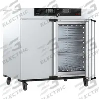 MEMMERT Programmable Universal Oven: Forced Air, 15.5 cu ft Capacity, 300°C Max Temp, 5,800 W Watt (MPN UF 450 PLUS, 3x208v). Key specifications — Voltage: 3 x 208V; Brand: MEMMERT; Temperature Accuracy Tolerance: +/-0.1°C up to 99.9°C, +/-0.5°C @ 100°C+; Temperature Uniformity: +/-2.7°C.
