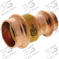 NIBCO Crimp Coupling Fitting: Straight, 2 in CTS x 2 in CTS x 1 in CTS x 1 in Pipe size, Copper (MPN 9002500HPC). Key specifications — Brand: NIBCO; Broad - Material for Bullet: Copper Or Bronze; Fitting Size: 2 in CTS x 2 in CTS x 1 in CTS x 1 in Pipe; Brand - Broad: NIBCO.