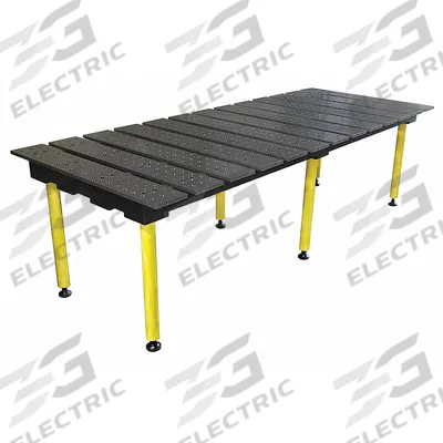 BUILDPRO Welding Table: 36.5 in Ht, 38 in Dp, 78 in Wd, 4,400 lb Wt Capacity - Fixed-Height Modular Welding Tables