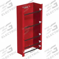 WEATHER GUARD Wire Spool Holder End Mount: Wire Spool Holder, Steel, 6 in Overall Lg, Van Shelving (MPN 9882-7-01). Key specifications — Color: Red; Product Type: Wire Spool Holder; Compatible Product Type: Van Shelving; Material: Steel; Brand: WEATHER GUARD.