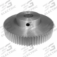 DAYTON Timing Pulley: Modified Curvilinear, Fixed, For GT Timing Belt Section, For 9 mm Belt Wd (MPN 36-3P09-6A3). Key specifications — Brand: DAYTON; Finish: Clear Anodized; For Belt Series: Powerhouse®.