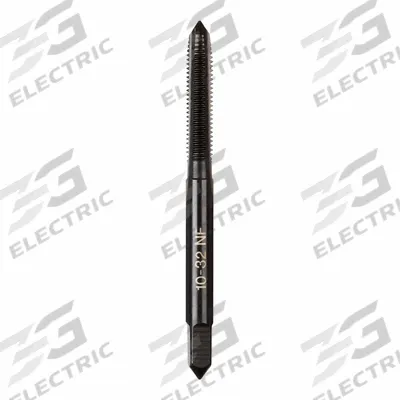 MILWAUKEE Straight Flute Tap: #10-32 UNF, 2B, 4 Flute, Plug Chamfer - General Purpose Hand Taps