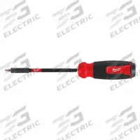 MILWAUKEE Multi-Bit Screwdriver: Phillips/Slotted/Square/Torx Tip, 13 Tips, 1 1/2 in Overall Lg (MPN 48-22-2915). Key specifications — attr1205339: T10; attr1205303: MILWAUKEE.