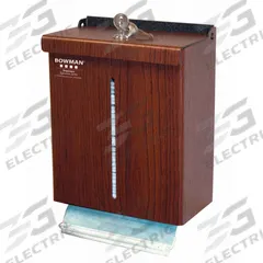 BOWMAN DISPENSERS Respiratory Equipment Dispenser: ABS Plastic, Cherry, (2) Keys/Dispenser (MPN FM404-0233). Key specifications — Material: ABS Plastic; Color: Cherry; Includes: Dispenser; Brand: BOWMAN DISPENSERS.