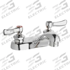 CHICAGO FAUCETS Low Arc Bathroom Faucet: 802, Cast Brass, Polished Chrome Finish, 1 gpm Flow Rate (MPN 802-VE64XKABCP). Key specifications — Includes: Mounting Hardware; Brand: CHICAGO FAUCETS; Series: 802.