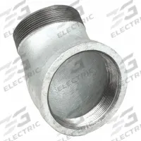APPROVED VENDOR Metal Pipe Elbow: 45° Elbow, 4 in x 4 in, Female NPT Threaded x Male NPT Threaded (MPN 2WJ19)