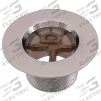 APPROVED VENDOR Tub Strainer Body: Zinc, 1 3/8 in Overall Dia, Flanged (MPN 35263). Key specifications — Color: Silver; Connection Type: Flanged; Material: Zinc.
