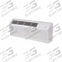 PERFECT AIRE Packaged Terminal Air Conditioner: 250 sq ft – 350 sq ft, 7,300 BtuH, 208/230V AC (MPN 4PTC07A-HE-3.5). Key specifications — attr1147912: 208/230V AC; attr1147921: PERFECT AIRE.