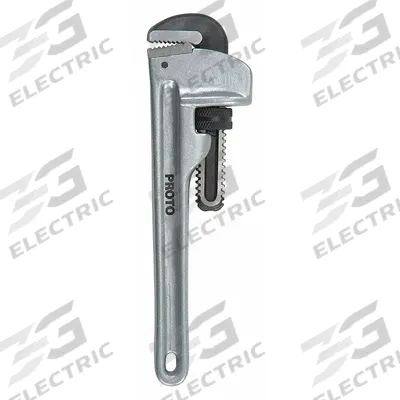PROTO Pipe Wrench: Aluminum, 5 in Jaw Capacity, Serrated, 36 in Overall Lg - Straight Pipe Wrenches