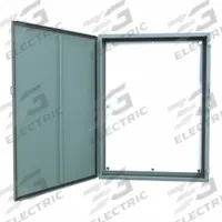 HAMMOND Electrical Enclosure: Steel, 48 in x 36 in x 8 in, NEMA 12/13, w/Panel, Solid Cover, Hinged (MPN 1418S8). Key specifications — Brand: HAMMOND; Closure Method: Clamps; Knockouts: Not Included.