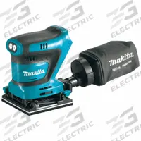 MAKITA Cordless Sheet Sander: 18V LXT, Bare Tool, Clamp, Palm Grip, Variable Speed, 0 Batteries (MPN XOB02Z). Key specifications — attr565734: MAKITA; attr645846: 4-1/2 x 5-1/2 in; attr645844: Sheet Sander; attr645850: Dust Bag; attr645853: (1) Bare Tool; attr645858: Cordless; attr645860: 18V LXT; attr645861: Bare Tool.