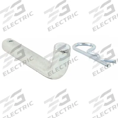BUYERS PRODUCTS Hitch Pin: 2 in Compatible Hitch Size, 5/8 in Pin Dia, 4 in Overall Lg - Pin & Clips