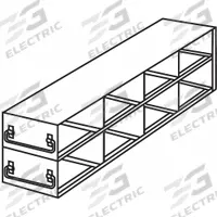 Freezer Drawer Rack: 22 in Overall Lg, 5 1/2 in Overall Wd, Stainless Steel, Slide Out Drawers (MPN RD42375A). Key specifications — Includes: Slide Out Drawers; Material: Stainless Steel; Product Type: Freezer Drawer Rack; Brand: ARGOS TECHNOLOGIES.
