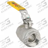 APPROVED VENDOR Manual Two-Way Ball Valve: 1 1/4 in, 316 Stainless Steel, Straight Valve Body, PTFE (MPN 06Q201N04114). Key specifications — Brand: APPROVED VENDOR; Handle: Locking Lever.